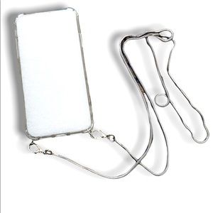 iPhone 11 case with silver chain